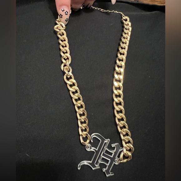 Dolls Kill Jewelry - SOLD 💌 Cuban Link With ‘H’ Initial Charm
